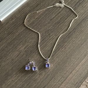 Necklace + earrings